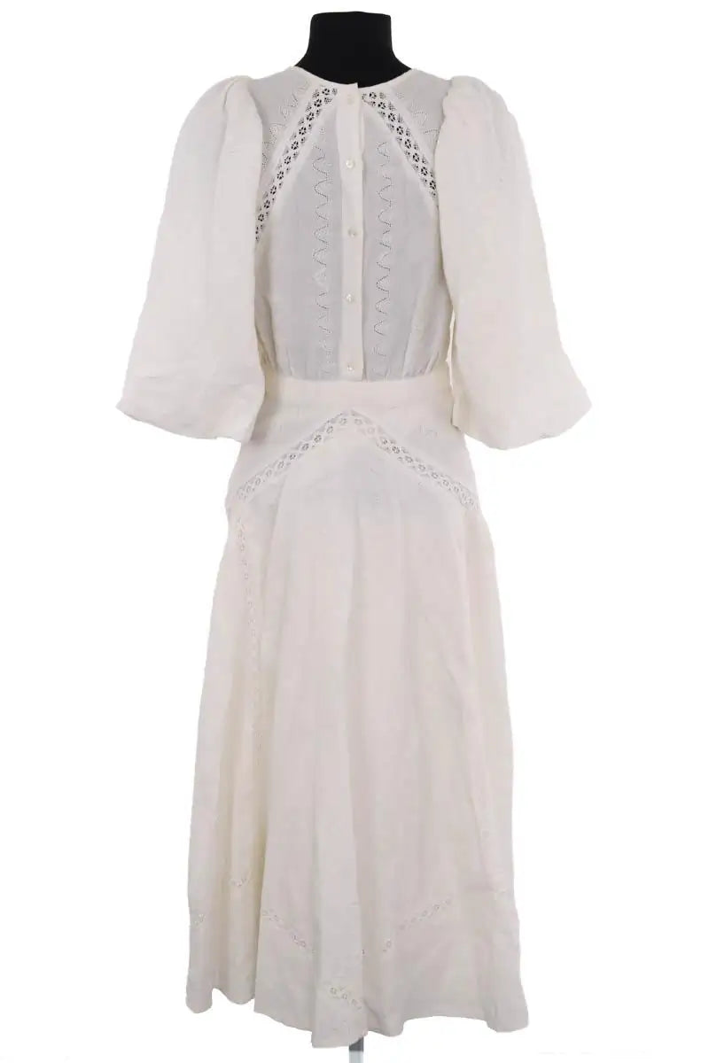 Robe Sézane Blanc en Coton