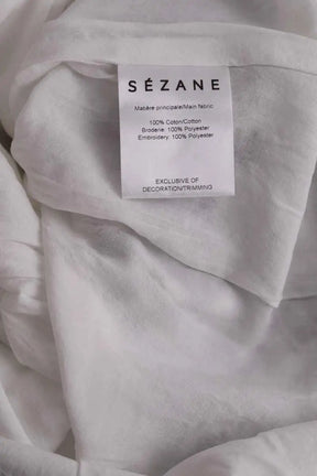 Robe Sézane Blanc en Coton