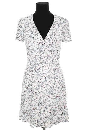 Robe Sézane Blanc en Synthétique, taille S - Seconde Main