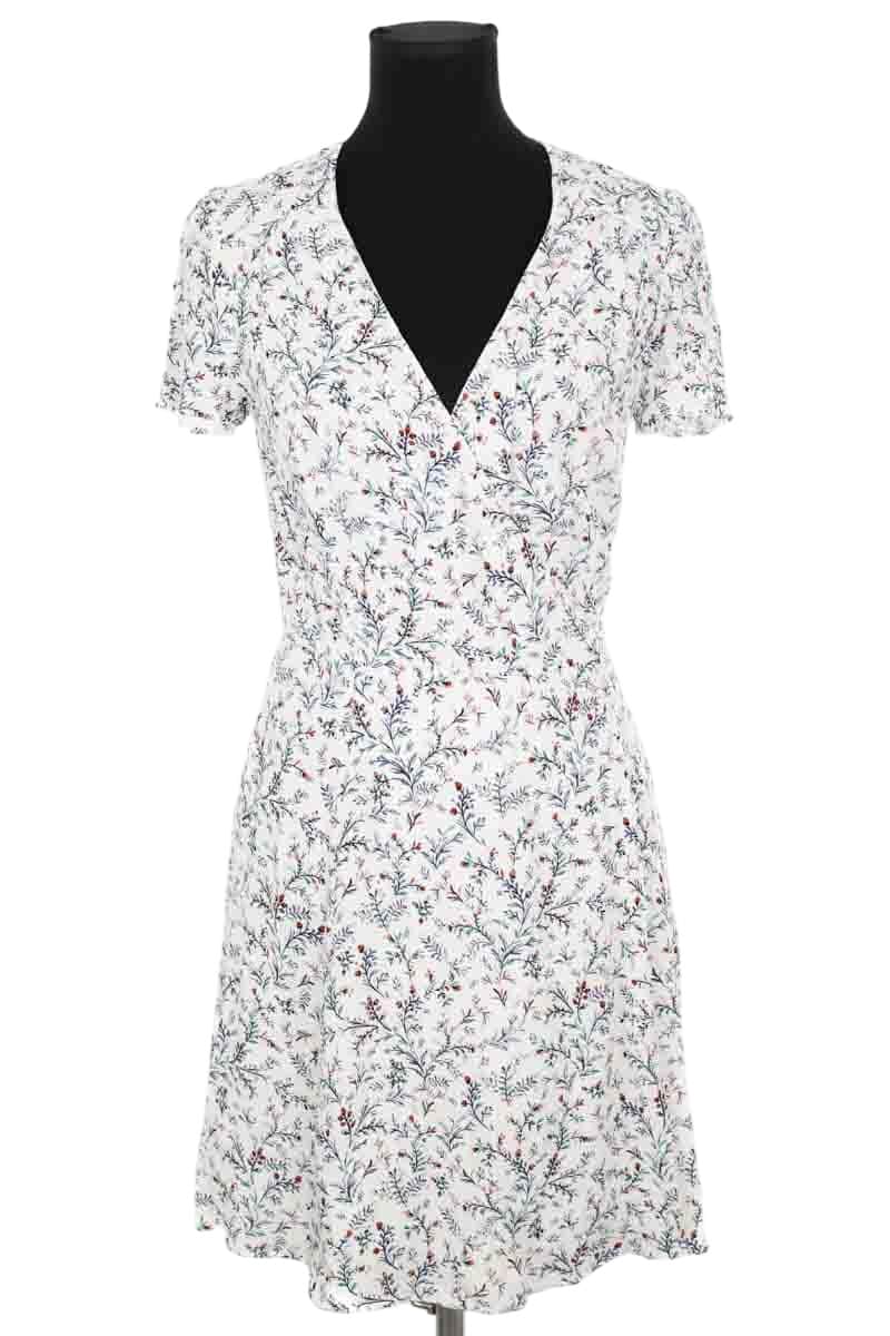 Robe Sézane Blanc en Synthétique, taille S - Seconde Main