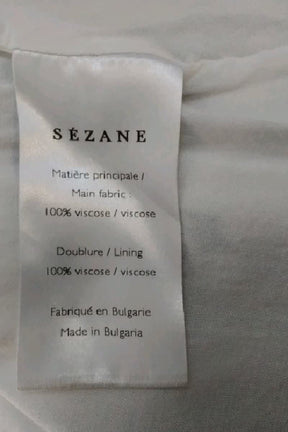 Robe Sézane Blanc en Viscose