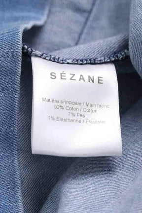 Robe Sézane Bleu en Coton