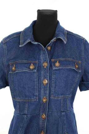 Robe Sézane Bleu en Coton