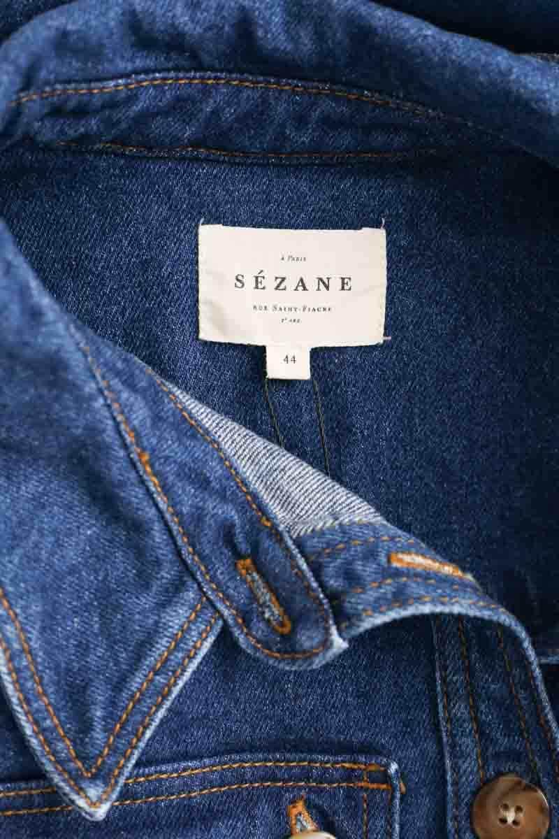Robe Sézane Bleu en Coton