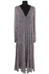 Robe Sézane Bleu en Viscose, taille L - Seconde Main