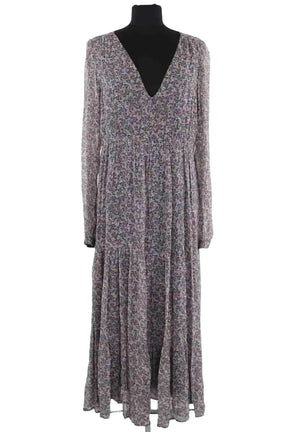 Robe Sézane Bleu en Viscose, taille L - Seconde Main