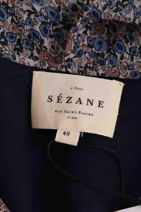 Robe Sézane Bleu en Viscose