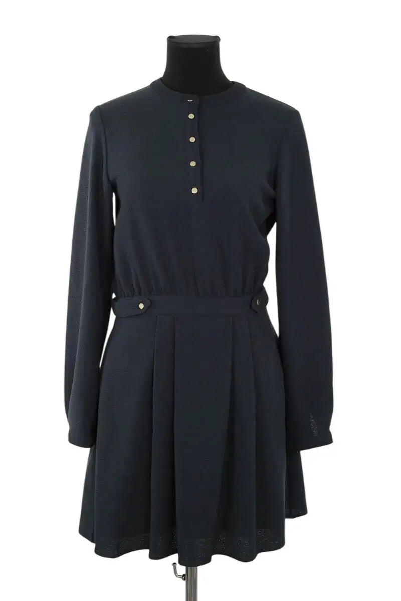 Robe Sézane Bleu en Viscose, taille M - Seconde Main