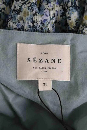 Robe Sézane Bleu en Viscose