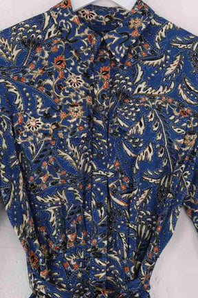 Robe Sézane Bleu en Viscose