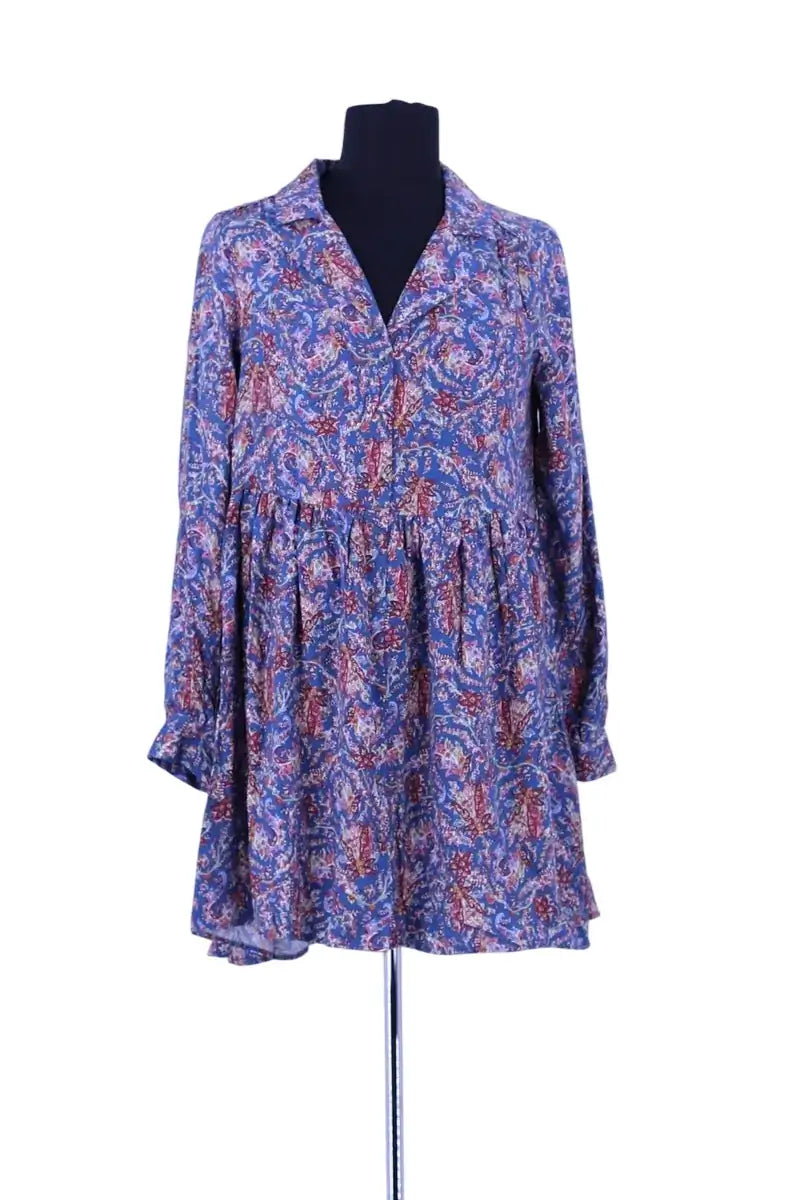Robe Sézane Bleu en Viscose, taille S - Seconde Main
