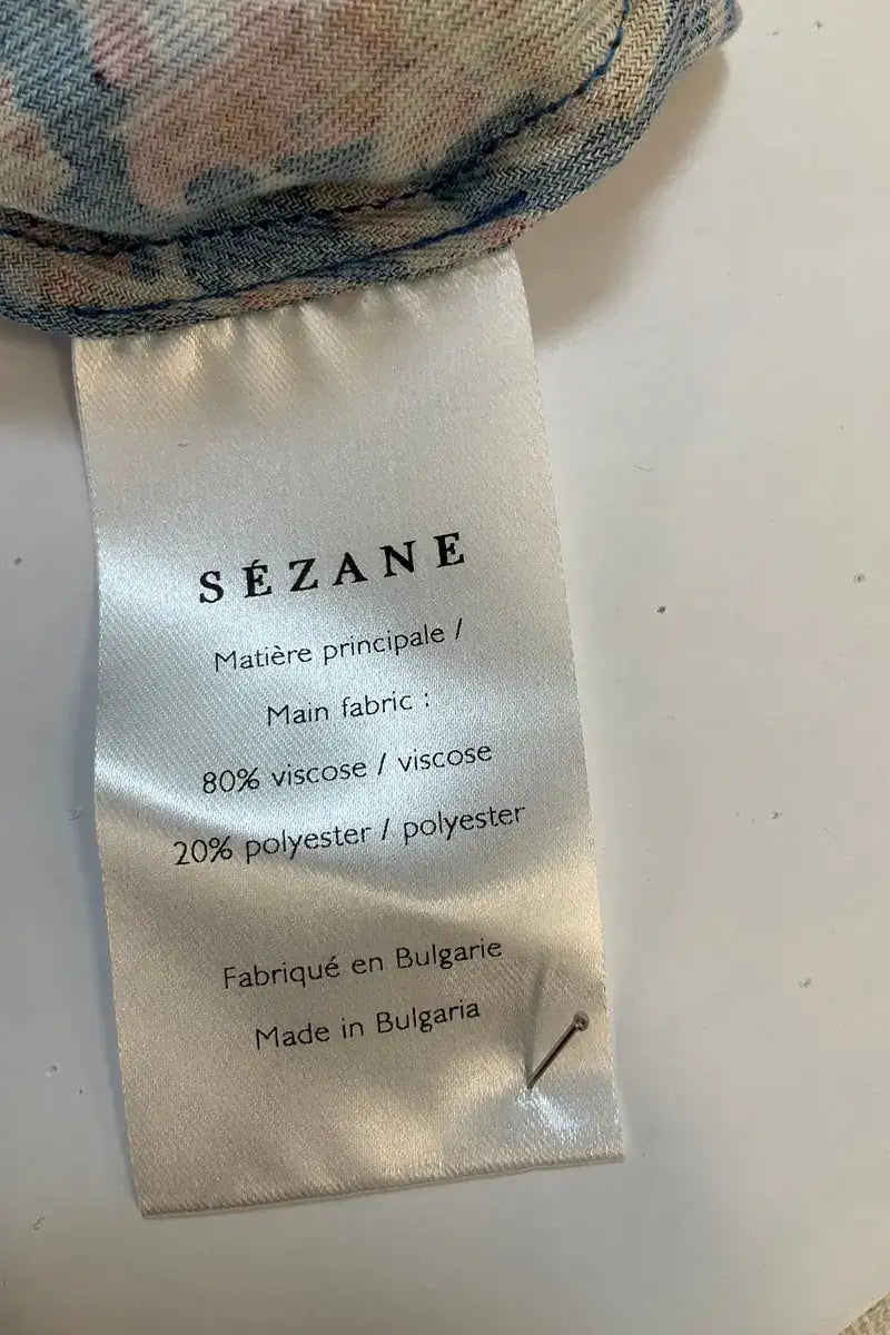 Robe Sézane Bleu en Viscose