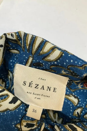 Robe Sézane Bleu en Viscose