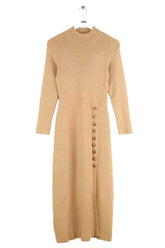 Robe Sézane Camel en Laine, taille L - Seconde Main
