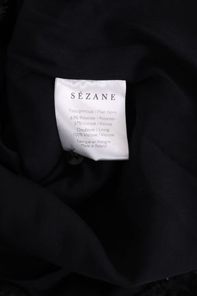 Robe Sézane Coryç Noir en Synthétique
