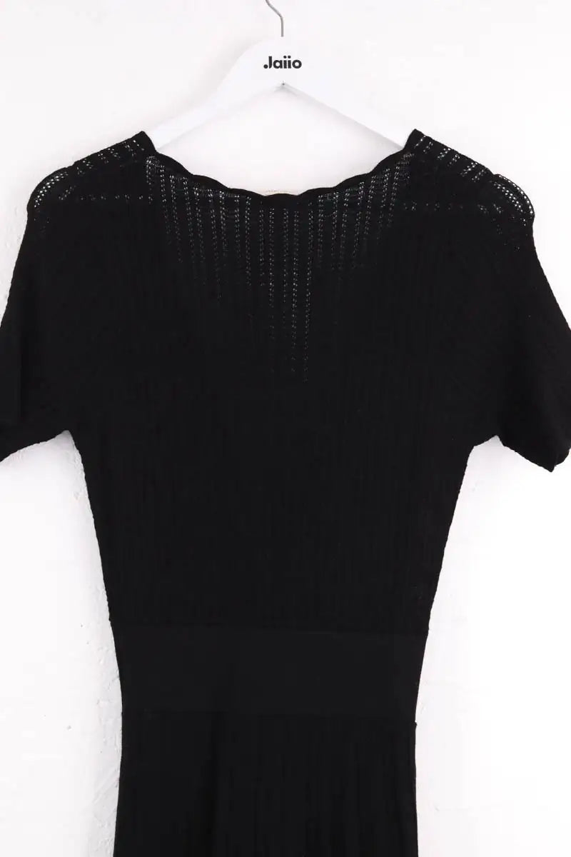 Robe Sézane Dahlia Noir en Viscose