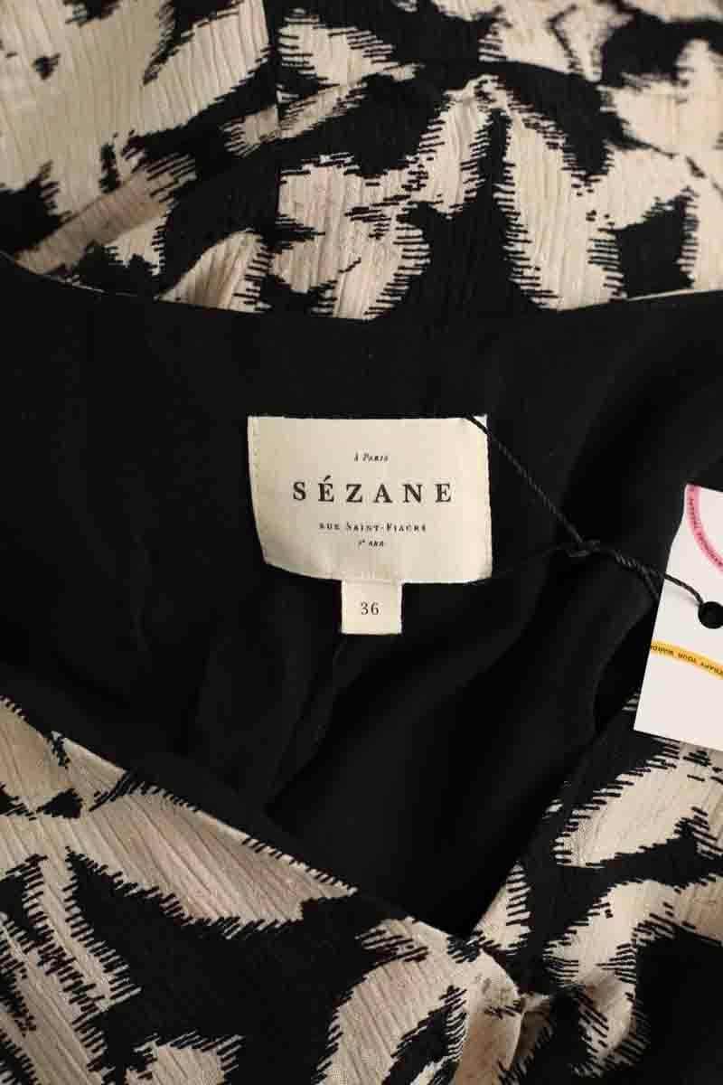 Robe Sézane Ecru en Viscose