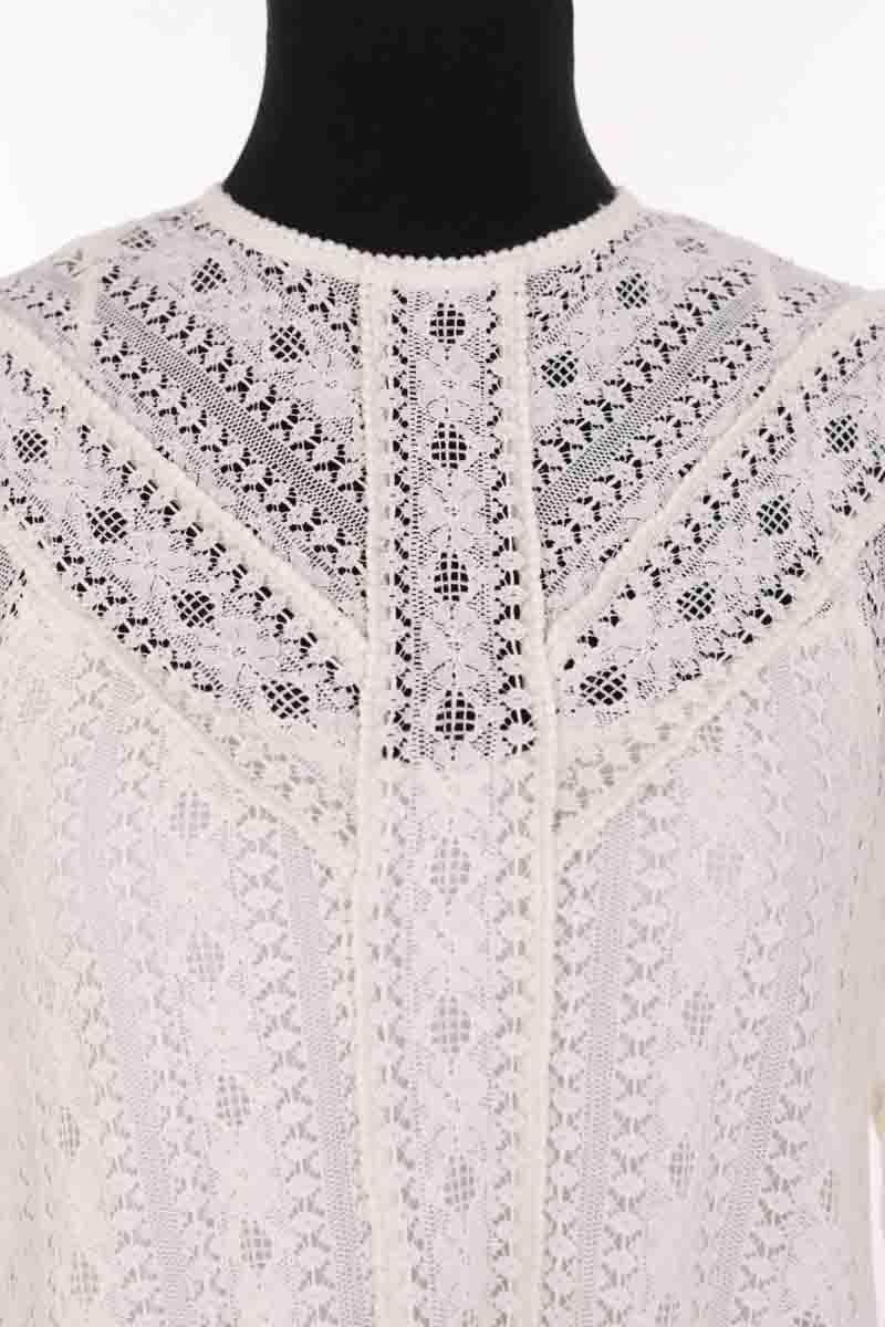 Robe Sézane Eva Ecru en Coton