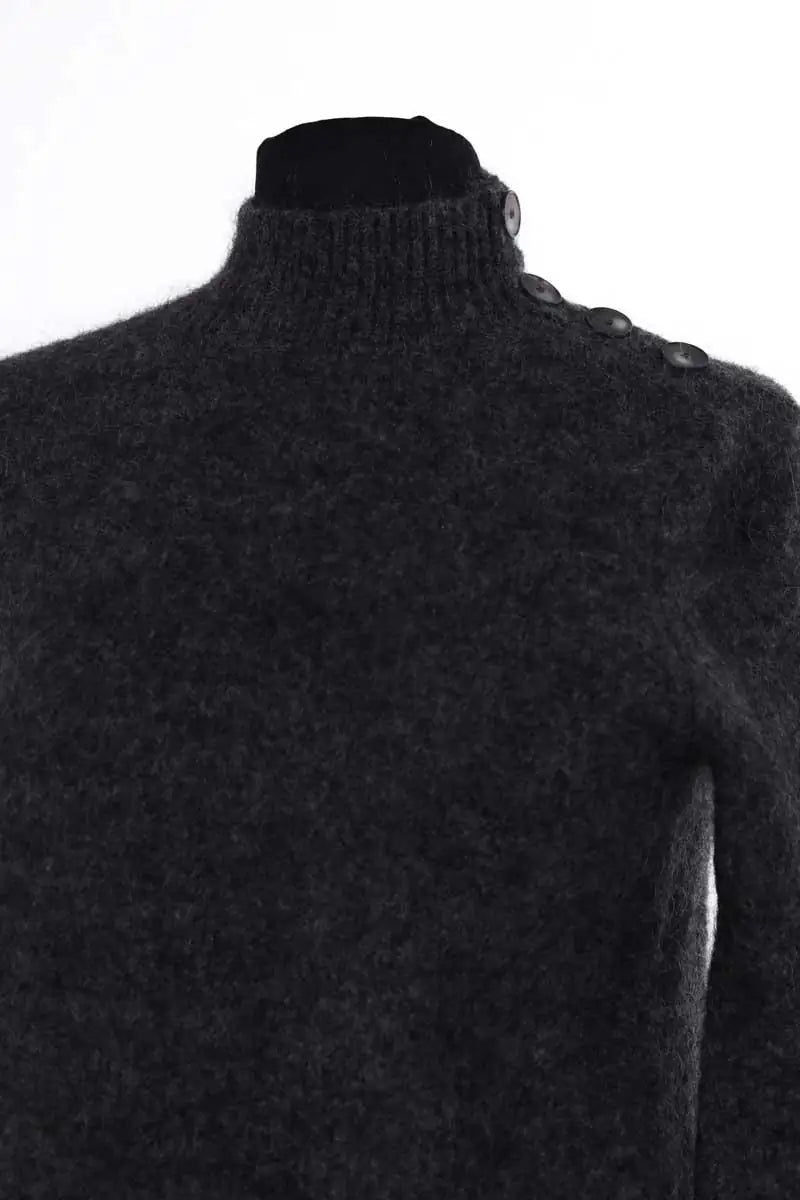 Robe Sézane Gris en Laine