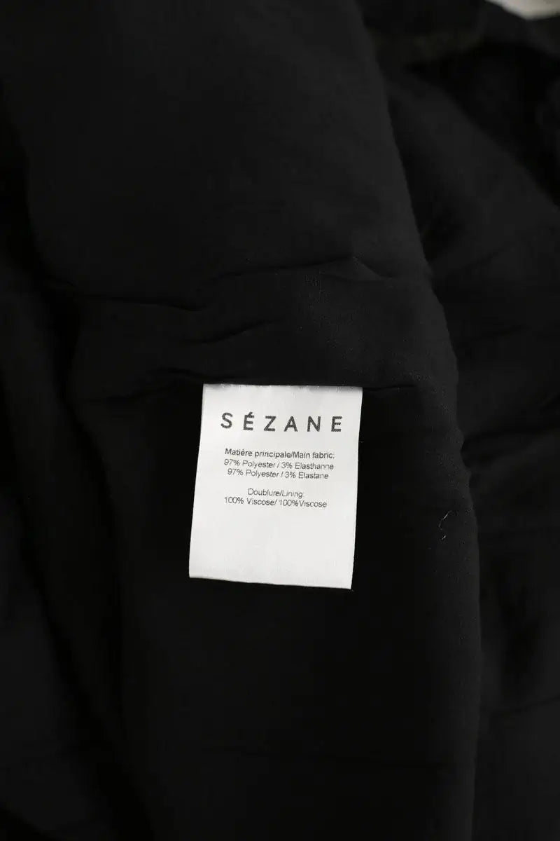 Robe Sézane Irina Noir en Synthétique