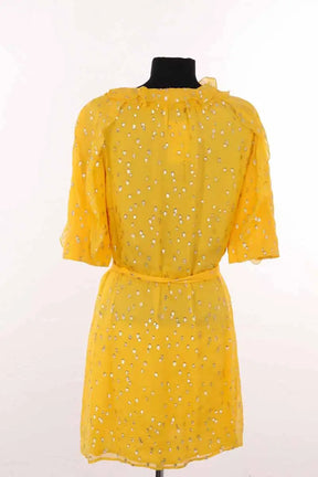 Robe Sézane Jaune en Coton