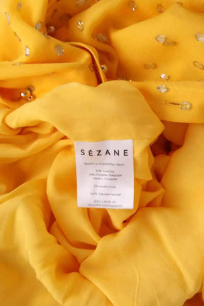 Robe Sézane Jaune en Coton