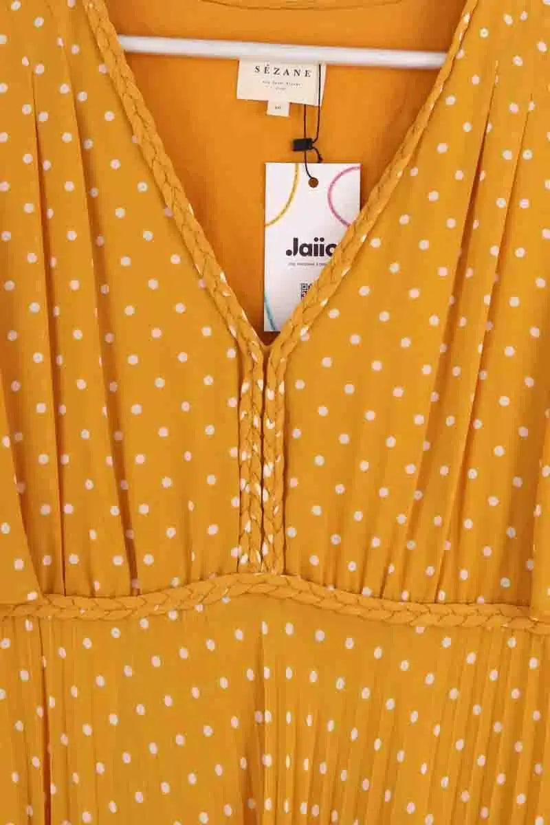 Robe Sézane Jaune en Synthétique
