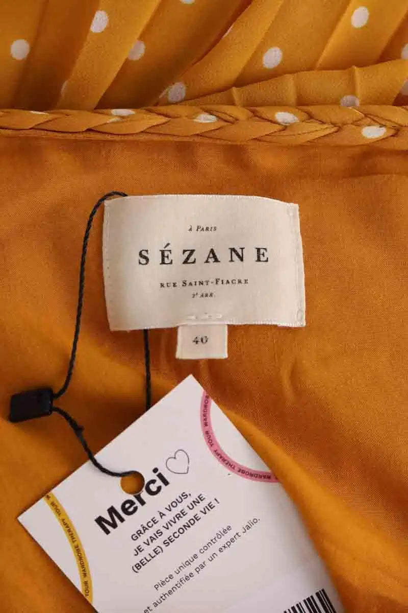 Robe Sézane Jaune en Synthétique