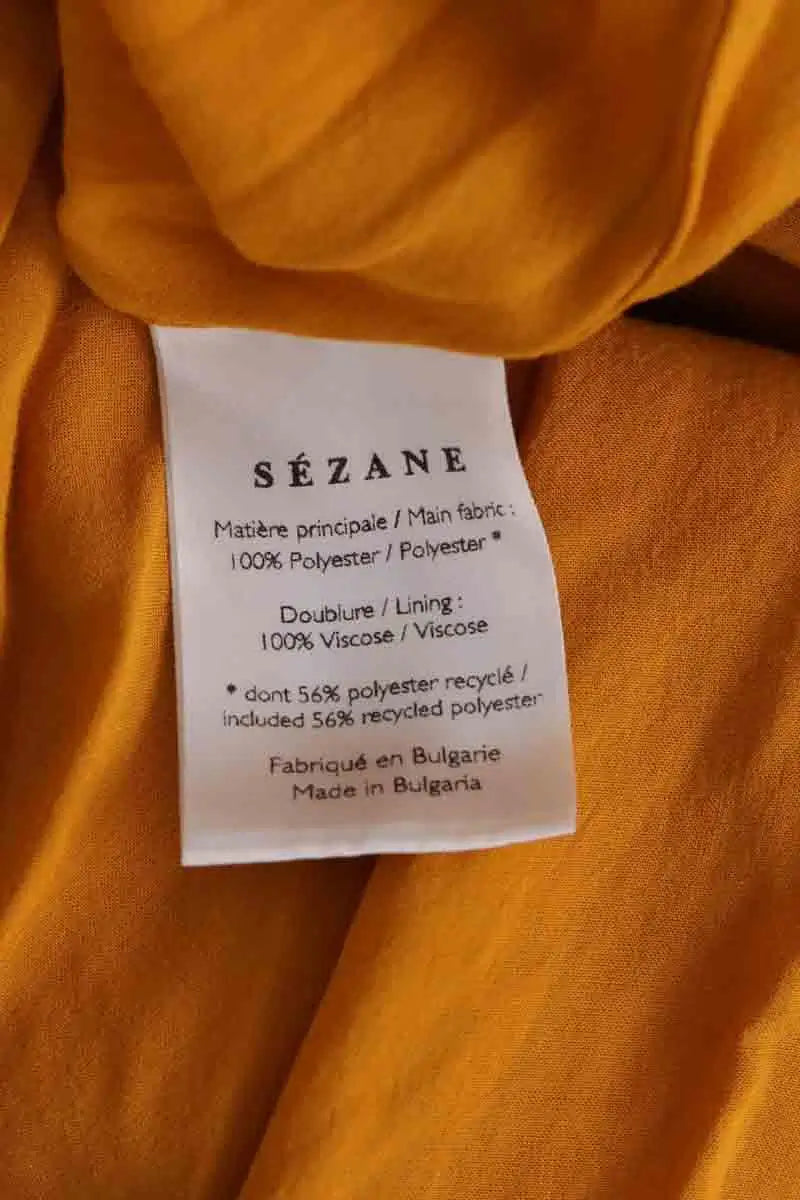 Robe Sézane Jaune en Synthétique