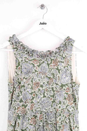 Robe Sézane Josia imprime jaidhpur Kaki en Coton