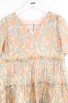 Robe Sézane Laureline jungle print Doré en Soie