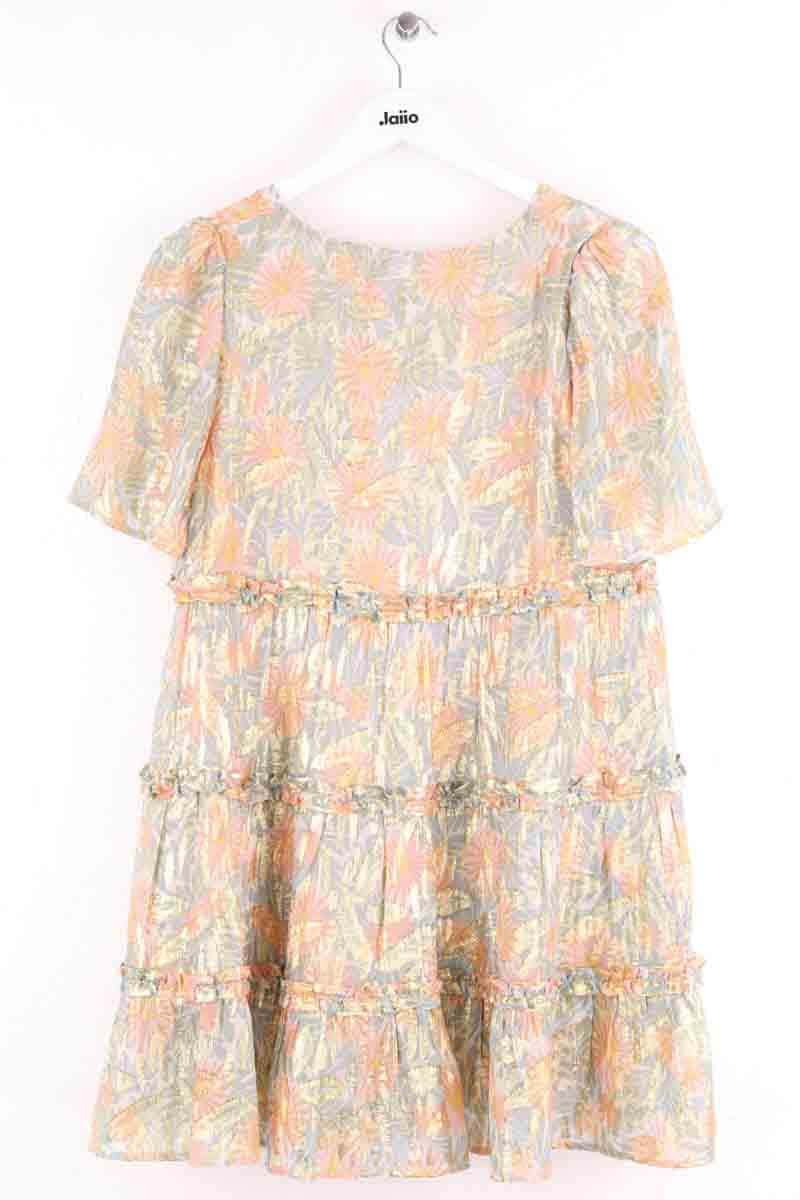 Robe Sézane Laureline jungle print Doré en Soie