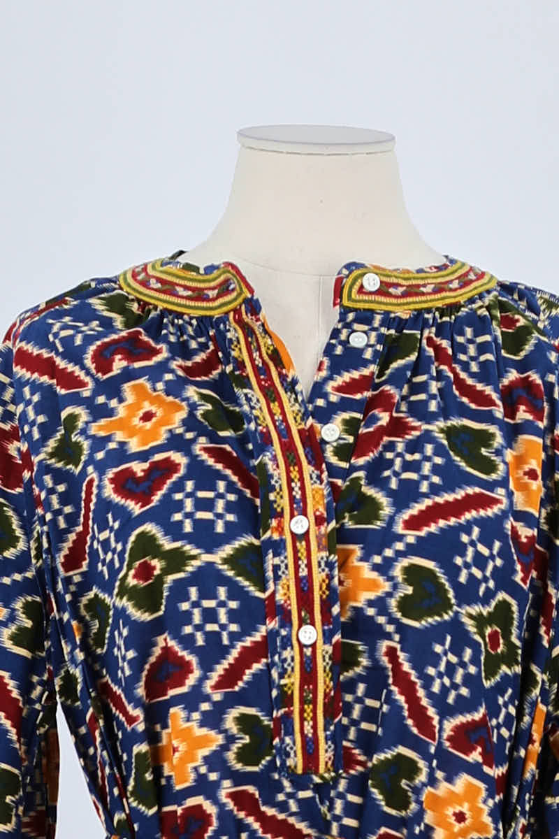 Robe Sézane Marine en Coton
