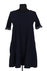 Robe Sézane Marine en Coton, taille S - Seconde Main