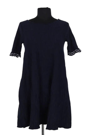 Robe Sézane Marine en Coton, taille S - Seconde Main