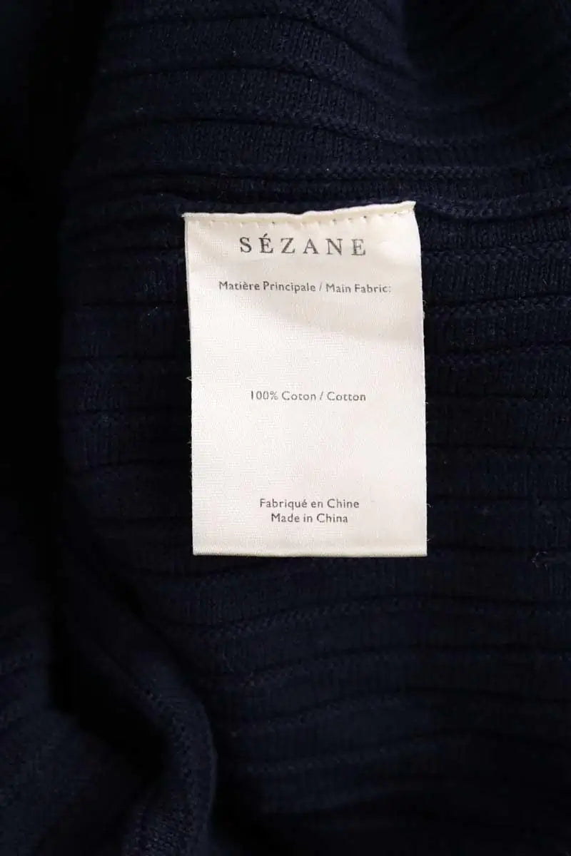 Robe Sézane Marine en Coton