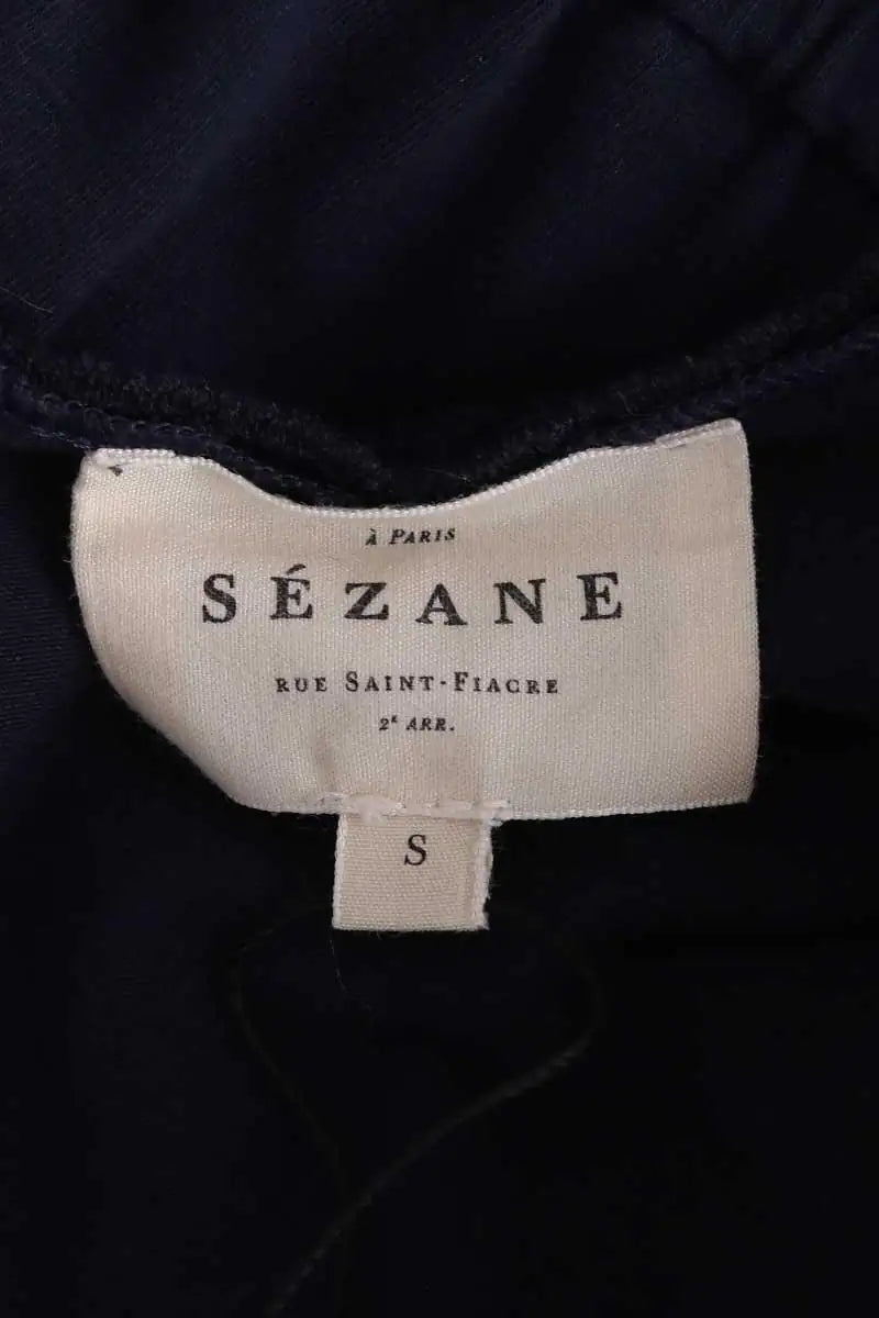 Robe Sézane Marine en Coton