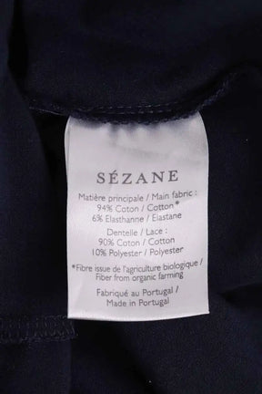 Robe Sézane Marine en Coton