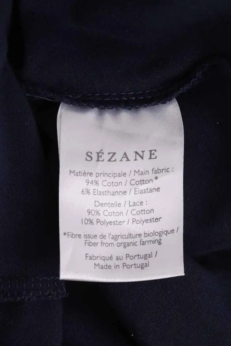 Robe Sézane Marine en Coton