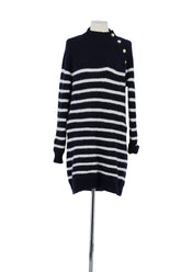 Robe Sézane Marine en Polyamide, taille S - Seconde Main