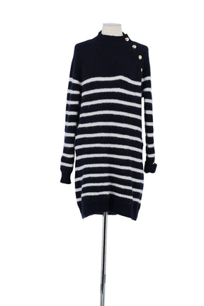 Robe Sézane Marine en Polyamide, taille S - Seconde Main