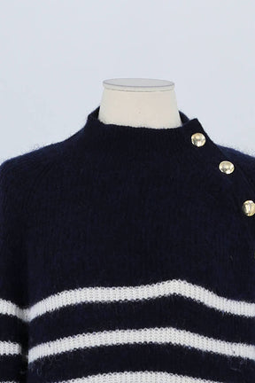 Robe Sézane Marine en Polyamide