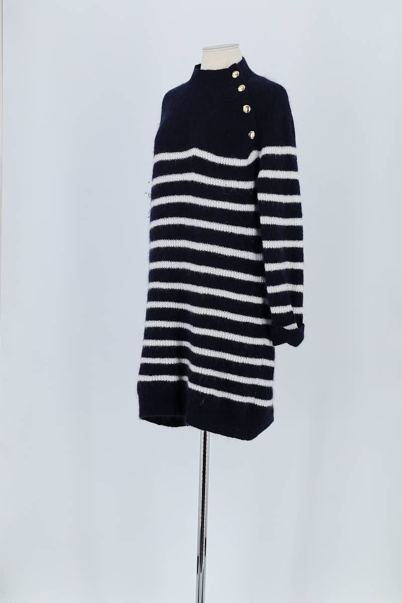 Robe Sézane Marine en Polyamide