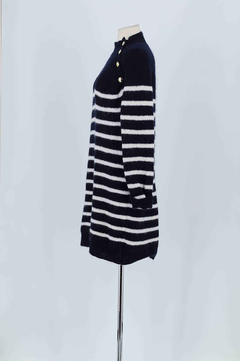 Robe Sézane Marine en Polyamide