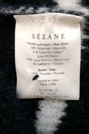Robe Sézane Marine en Polyamide