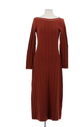 Robe Sézane Marron en Laine, taille M - Seconde Main