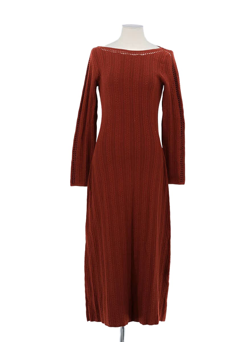 Robe Sézane Marron en Laine, taille M - Seconde Main