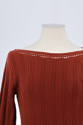 Robe Sézane Marron en Laine
