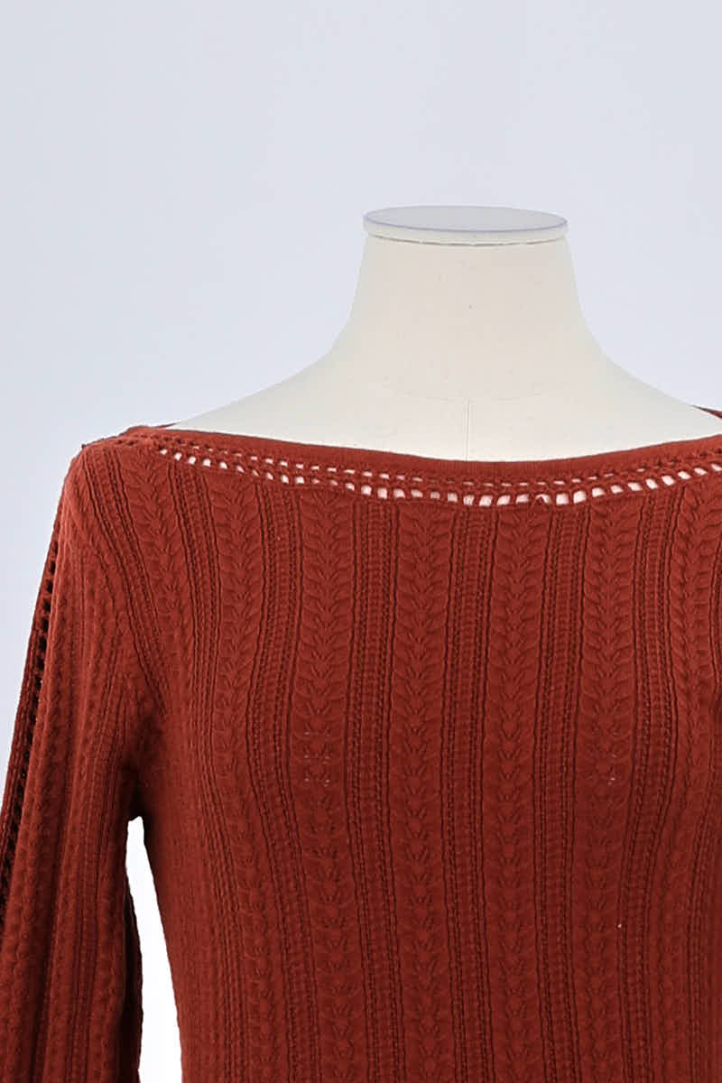 Robe Sézane Marron en Laine