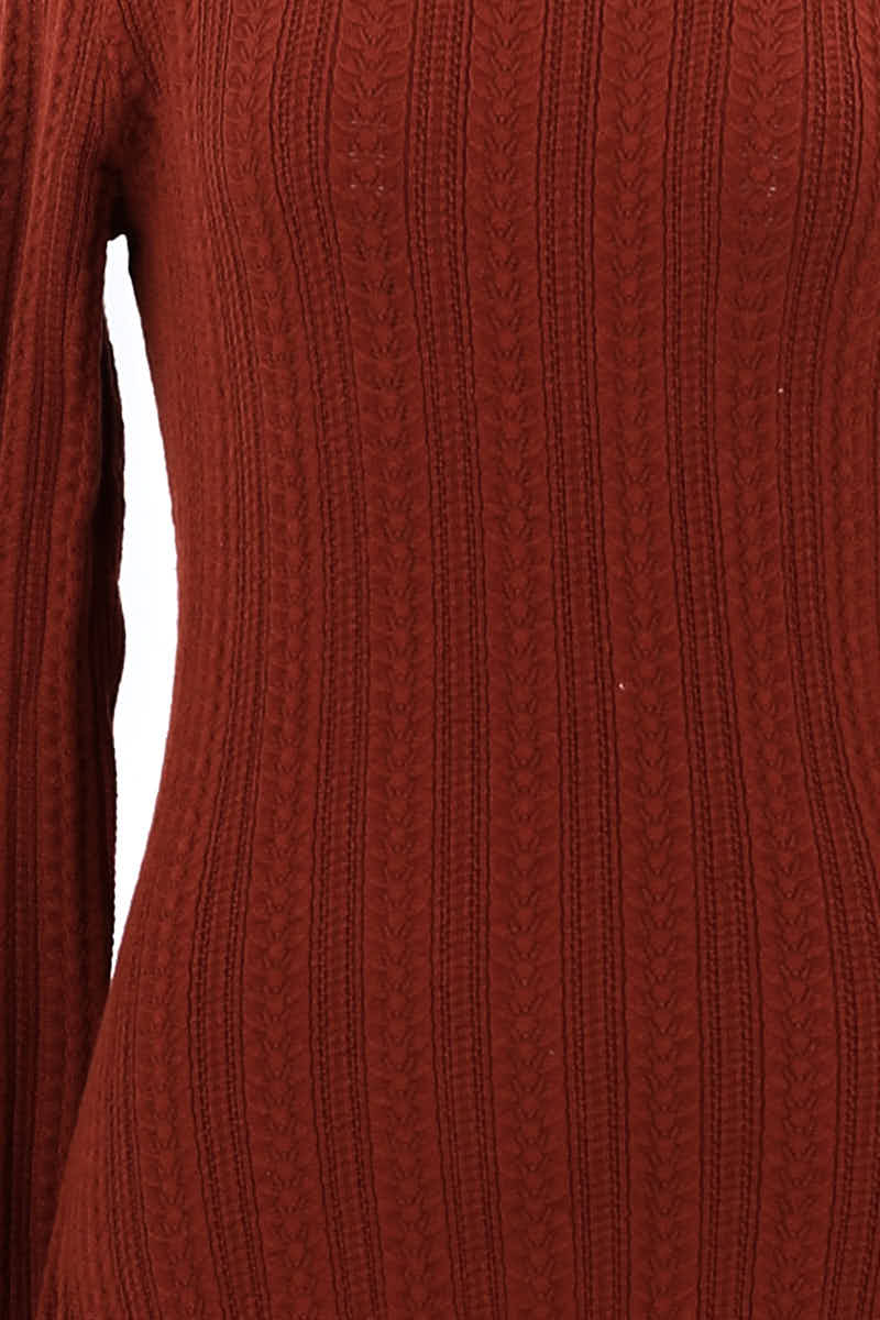 Robe Sézane Marron en Laine